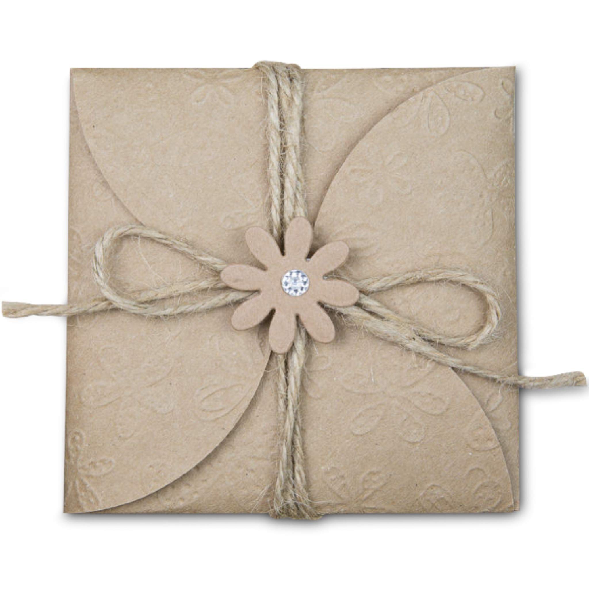 5 Floral Handmade Rustic Envelopes for Money Gifts - Perfect for Weddings, Birthdays & Special Occasions