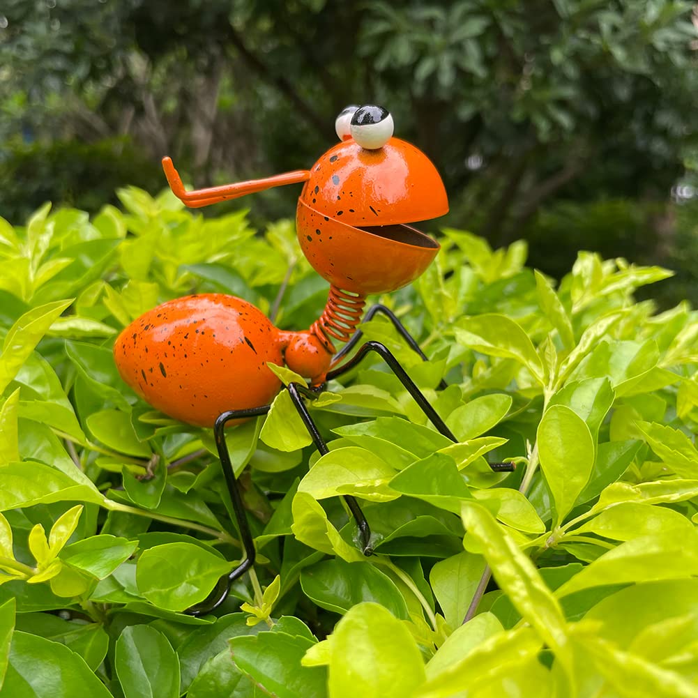 Metal Ants Garden Decor - 4 PCS Set of Insect Ornaments for Indoor & Outdoor Gardens, Yard Art, Wall Sculptures - Perfect for Patio, Lawn, Flower Bed Decoration