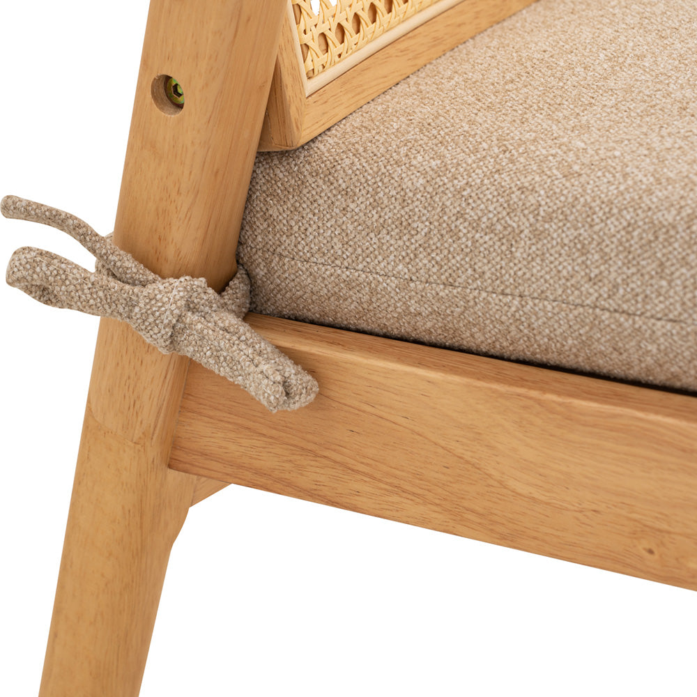 KEKO Modern Lounge Chair - Natural Wood Accent - Perfect for Living Room, Bedroom, or Office Relaxation