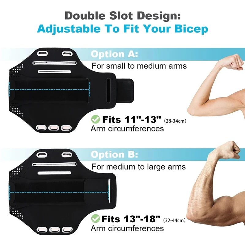 iPhone 15 Armband for Running & Outdoor Sports - Waterproof Phone Holder for Gym, Hiking, Cycling & Fitness Activities