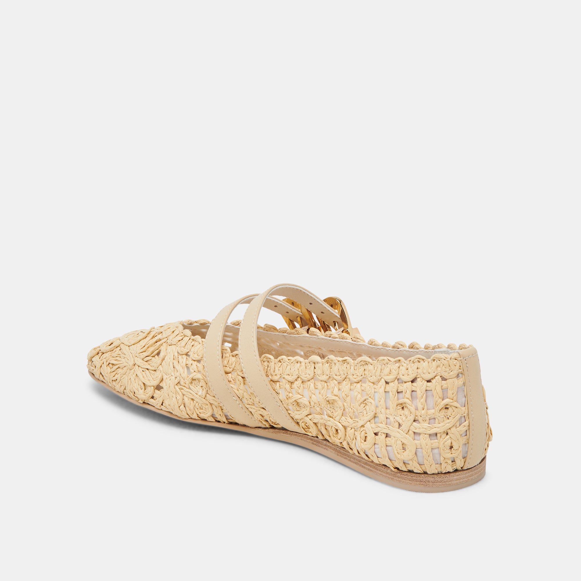 BAYLEE Sunflower Ballet Flats - Light Natural Macrame Comfort Shoes for Women | Perfect for Casual Wear, Summer Outfits, and Boho Style