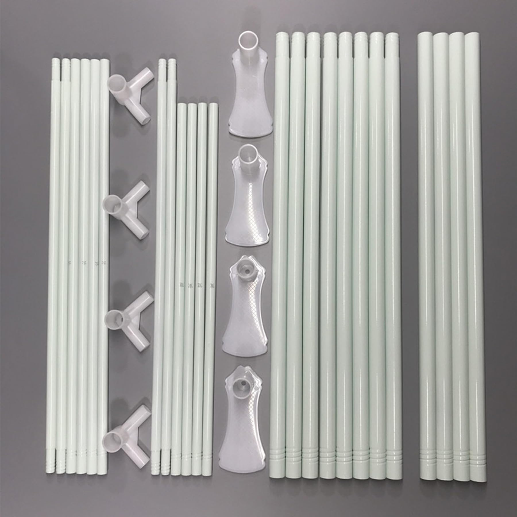 Green Metal Canopy Bed Frame Posts - 4 Corner Queen Size Bed Poles for Four-Poster Beds & Curtains | Perfect for Bedroom Decor, Romantic Setting, and DIY Canopy Projects