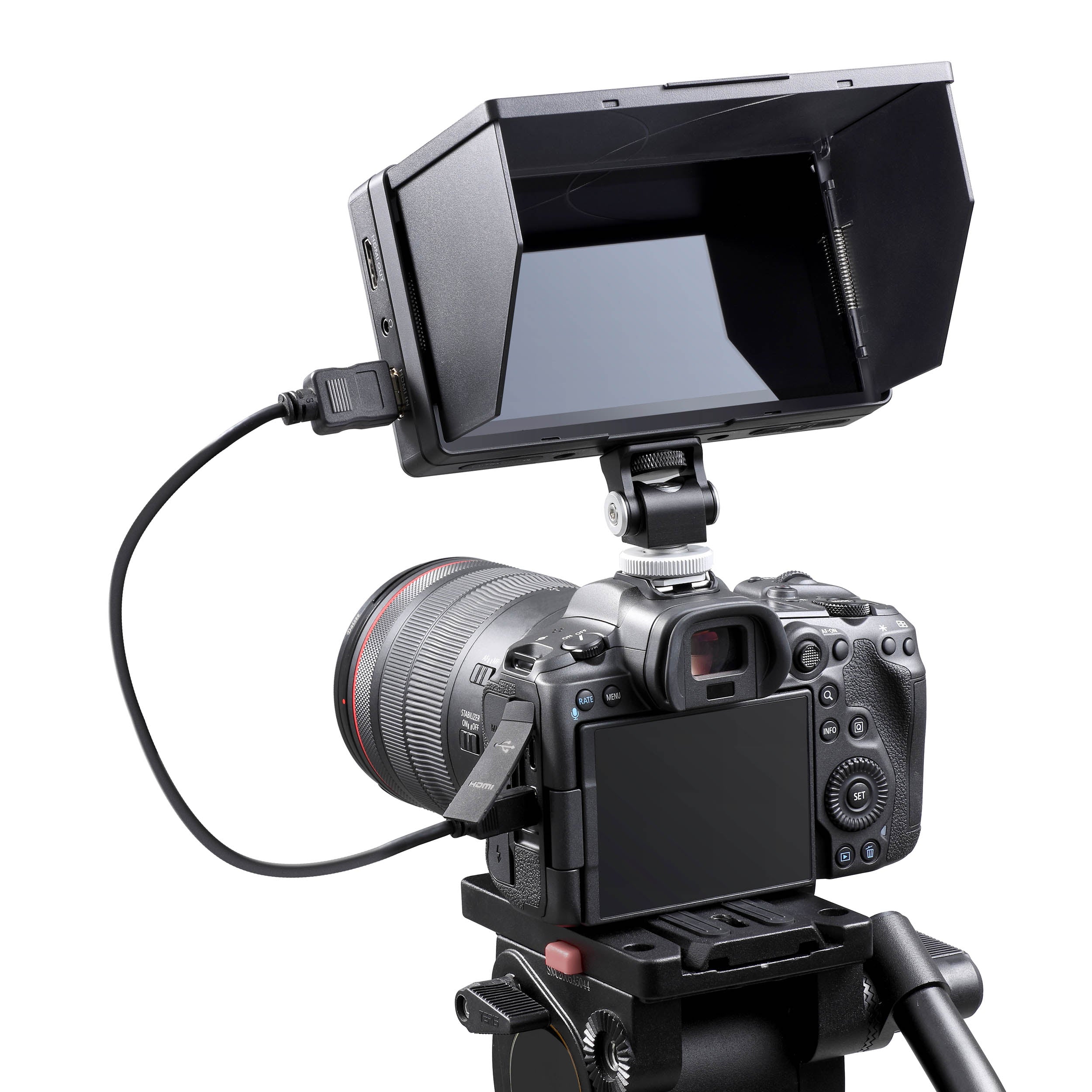 GM55 5.5 Inch IPS Touchscreen Field Monitor with 4K HDMI Input - On Camera LCD Display for DSLR, Mirrorless & Video Production