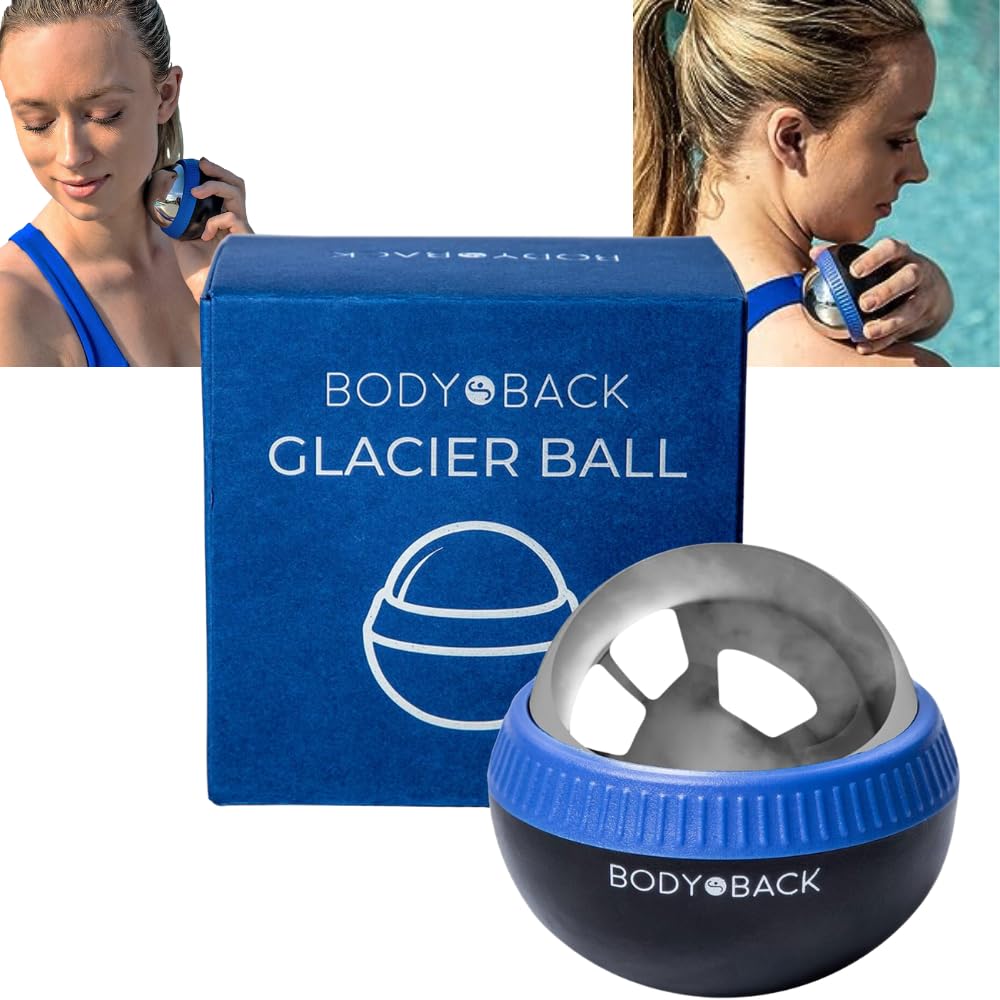 Cryosphere Therapy Massage Roller Ball - Ice Roller for Plantar Fasciitis Relief, Cold Therapy Ball with Removable Ice Roller for Face & Body, Perfect for Muscle Recovery, Sports Massage & Skincare Routine