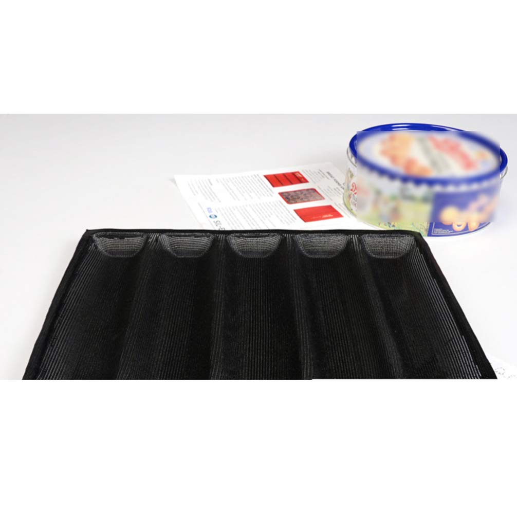 **Nonstick Silicone Bread Loaf Pan - 12 Inch French Bread Baking Tray for Oven & Toaster, 5-Wave Design, Durable & Easy Clean - Perfect for Homemade Bread, Baguettes & Pastries (Ideal for Baking, Meal Prep & Gifting)**