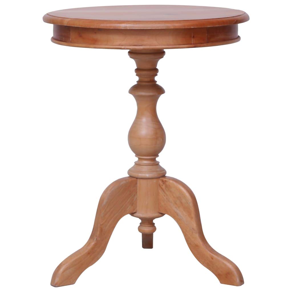 Solid Mahogany Wood Side Table 19.7x19.7x25.6 Inch - Modern Nightstand & Decorative Coffee Table for Living Room, Bedroom, Balcony, Home & Office - Perfect for Reading Nook, Guest Room & Small Space Decor