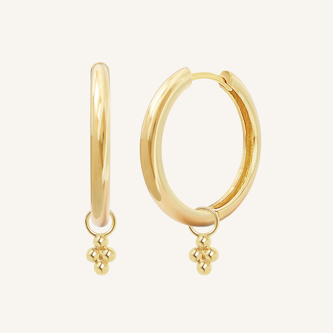 Fortitude Plain Hoops - Minimalist Stainless Steel Earrings for Women | Everyday Wear, Office & Casual Outfits