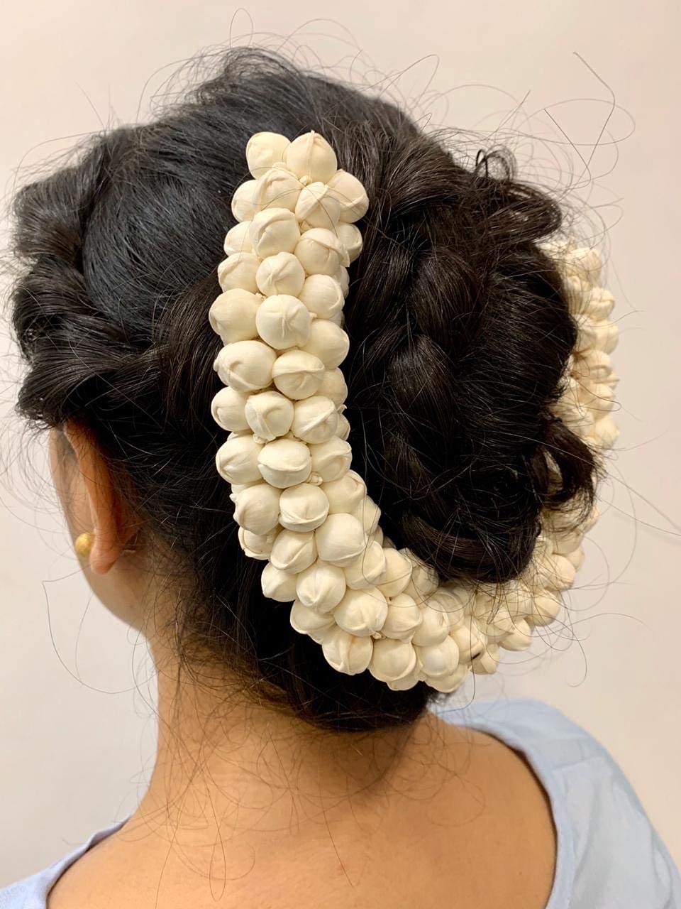 Rubela Combo Styling Set - Artificial Hair Bun, Gajra & Flower U-Pin Hair Clip for Women & Girls | Perfect for Weddings, Parties & Special Occasions