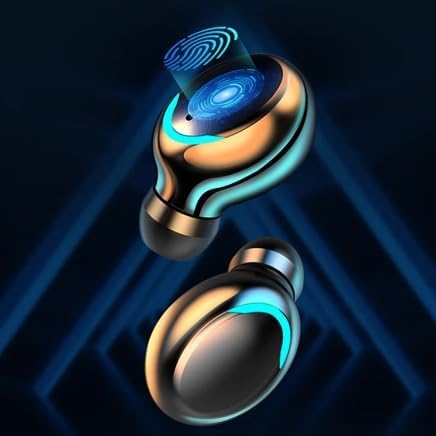 **Wireless Earbuds Bluetooth 5.3 with Touch Control, Noise Cancelling Headphones for Workout & Sports, HiFi Sound & LED Display Charging Case, IPX7 Waterproof Mini Earbuds - Perfect for Running, Gym & Travel**