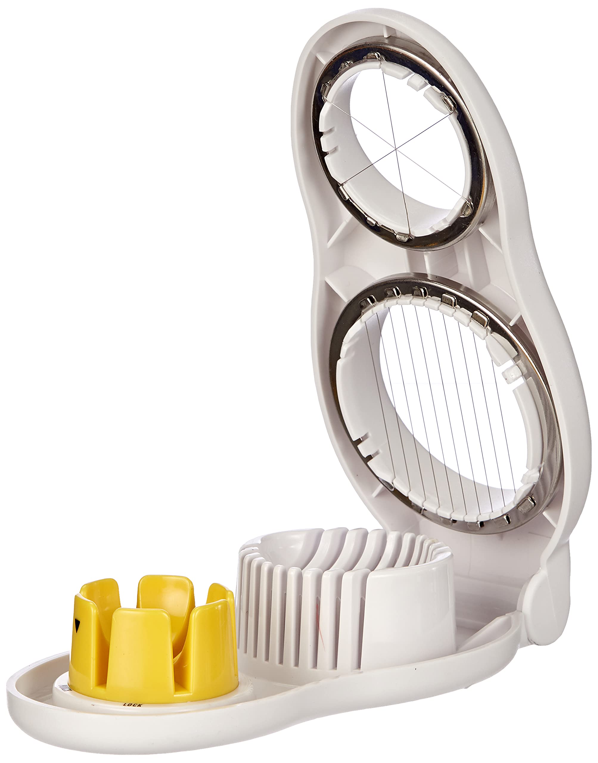Premium Egg Cutter & Pricker for Kitchen - Judge Stainless Steel Egg Topper with Safety Cover - Perfect for Deviled Eggs, Soft Boiled Eggs & Easter Decorations
