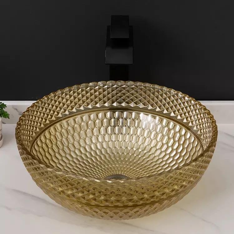 Premium InArt Glass Vessel Sink - 13.4