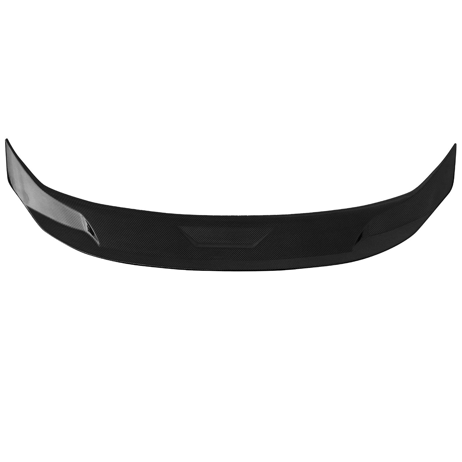IKON MOTORSPORTS JDM Style ABS Plastic Trunk Spoiler for 2022-2025 Honda Civic Sedan 4-Door - Carbon Fiber Print Rear Tail Wing Lip | Enhances Aerodynamics & Sporty Look for Street Racing & Car Shows