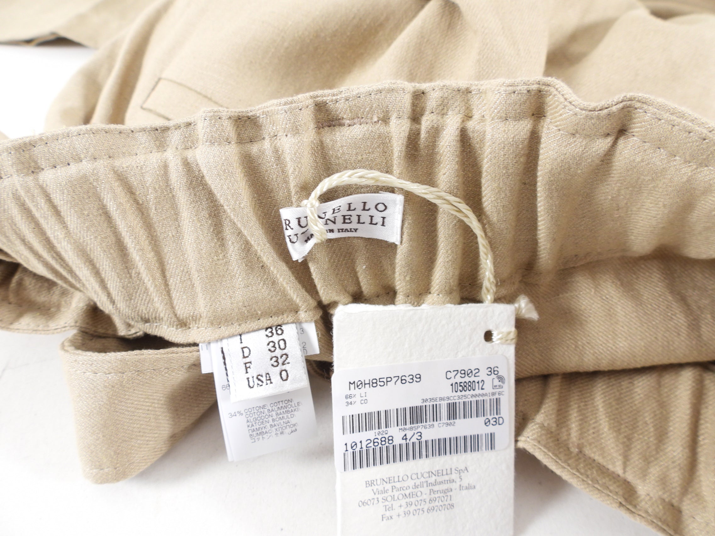 Brunello Cucinelli Natural Beige Linen Pants Suit for Women - XS Size | Lightweight Summer Business Casual Outfit for Office & Travel