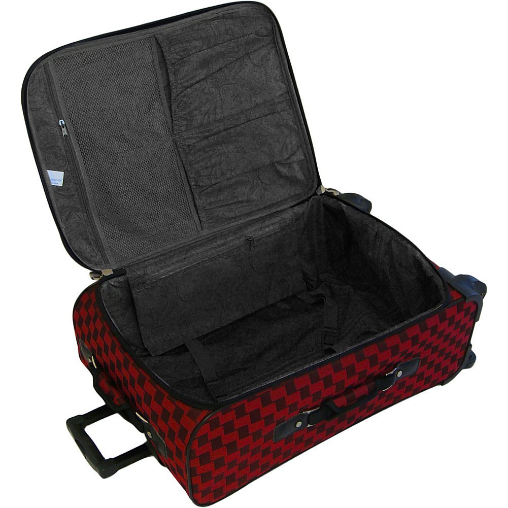 American Flyer Madrid 5-Piece Spinner Luggage Set - Black & Blue Carry-On Suitcase with 360° Wheels | Perfect for International Travel, Family Vacations & Business Trips