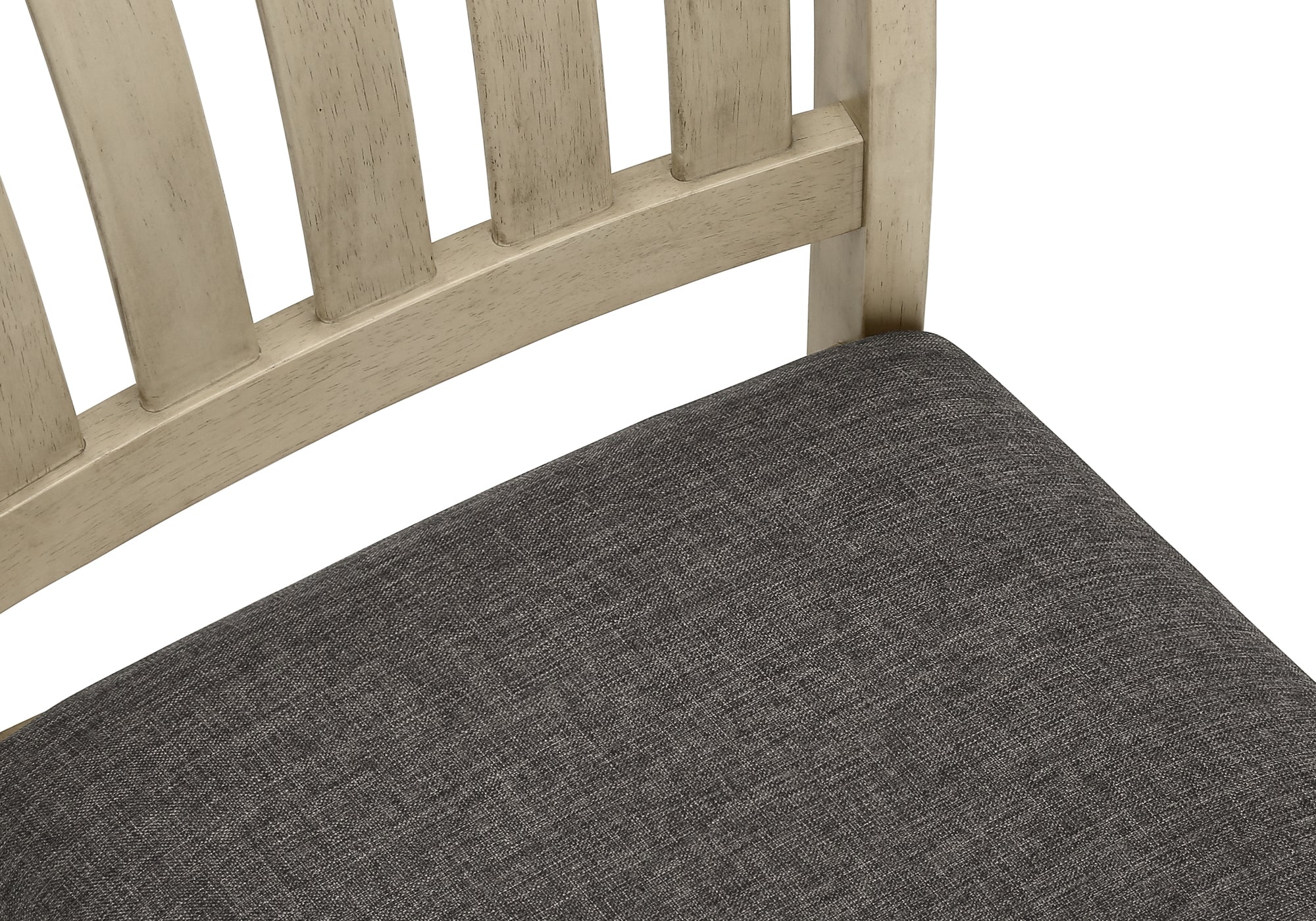 Antique Grey Upholstered Dining Chairs Set of 2 - 39