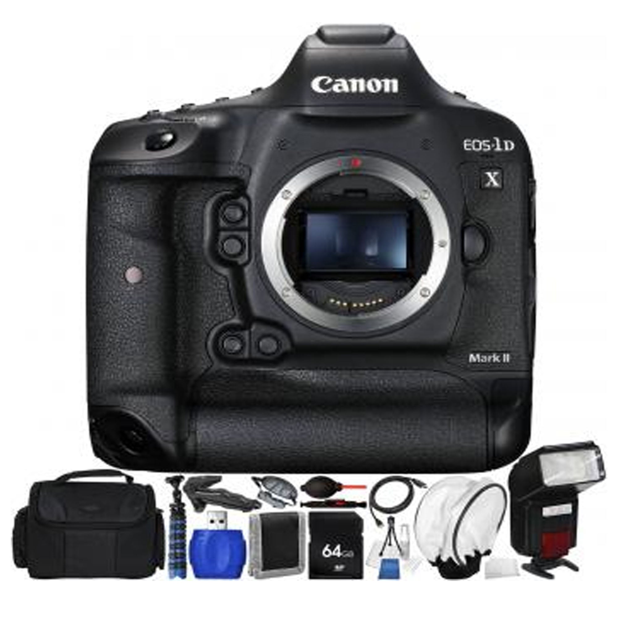Canon EOS 1D X Mark II Professional DSLR Camera Body - 20.2MP Full Frame, 4K Video, Dual Pixel AF | Perfect for Sports, Wildlife & Wedding Photography