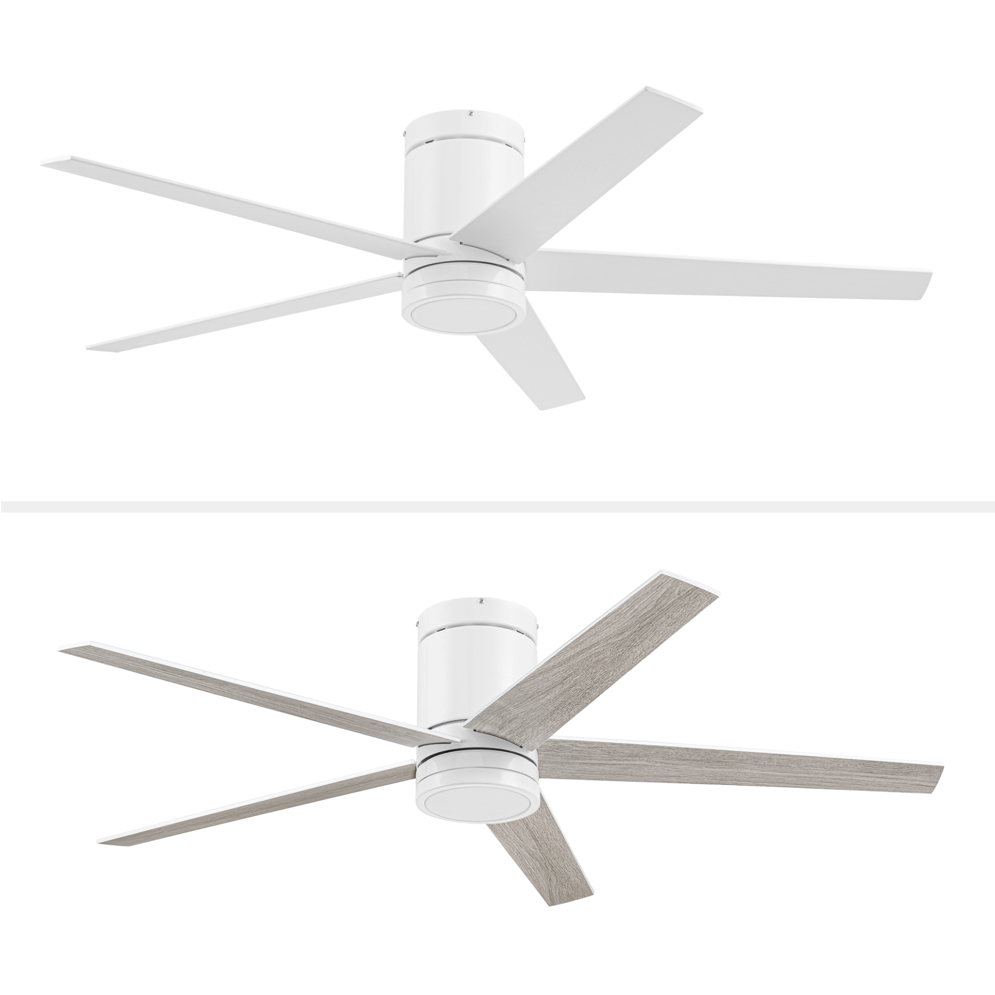 52 Inch Honeywell Graceshire White Ceiling Fan with Light Kit & Remote Control - Perfect for Living Room, Bedroom, and Outdoor Covered Patio