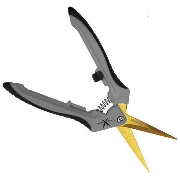 Premium Piranha Pruner - Titanium Coated Straight Blade Trimming Scissors for Gardening, Bonsai & Floral Arrangements | Sharp & Durable Garden Shears for Precise Cutting