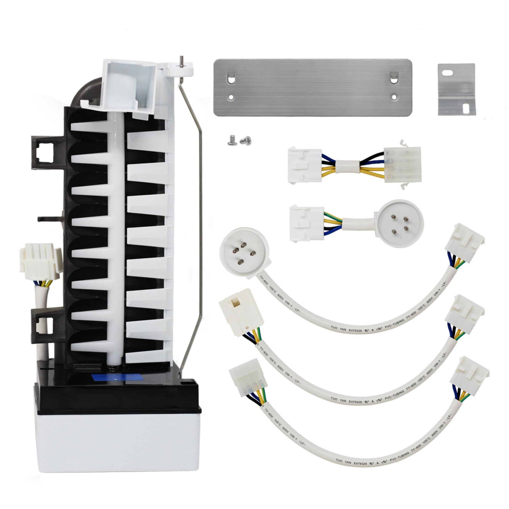 4317943 Refrigerator Ice Maker Replacement for Roper RS25AQXGW00 - Compatible with W10190952 Icemaker - Perfect for Home Kitchen Appliances Repair