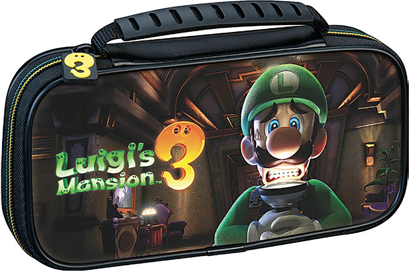 Official Nintendo Switch Lite Travel Case by Game Traveler - Luigi Edition - Portable Protective Carrying Case for Gaming On The Go, Travel, and Commuting