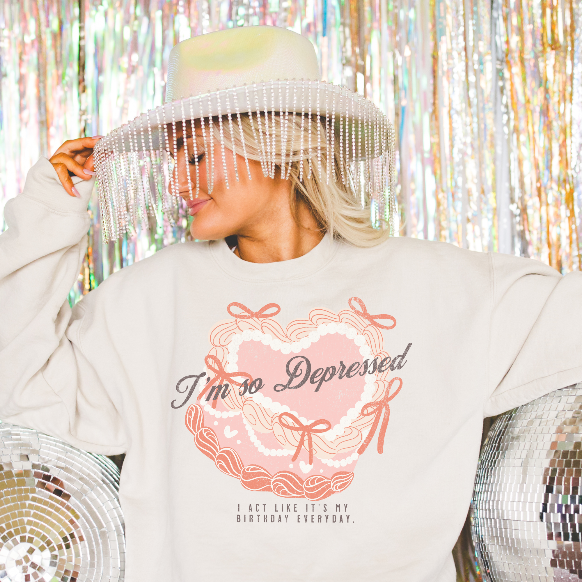 Depression Awareness Crewneck Sweatshirt - Soft Comfortable Unisex Pullover for Mental Health Support | Perfect for Therapy, Self-Care Days & Raising Awareness