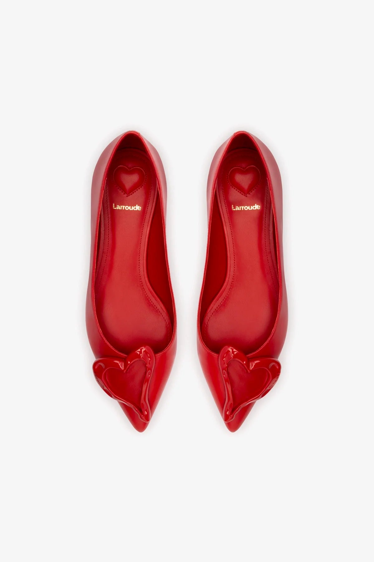 Lee Amore Flat In Scarlet Leather - Women's Comfortable Ballet Flats for Work, Travel & Everyday Wear