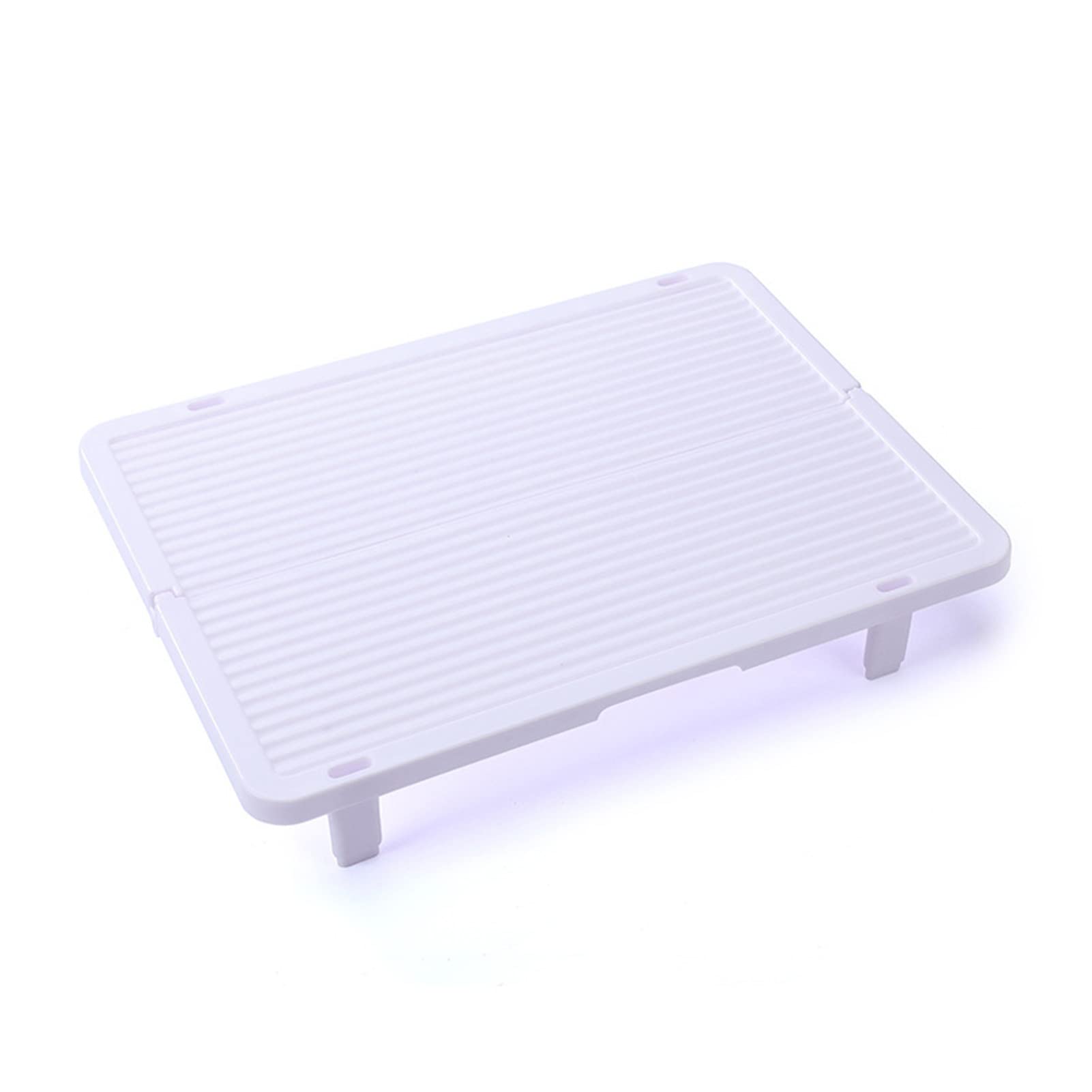 IKAXIYO Stackable Foldable Dumpling Rack - Single Layer PP Food Storage Tray for Freshness & Organization | Perfect for Freezer, Pantry & Kitchen Countertop Storage