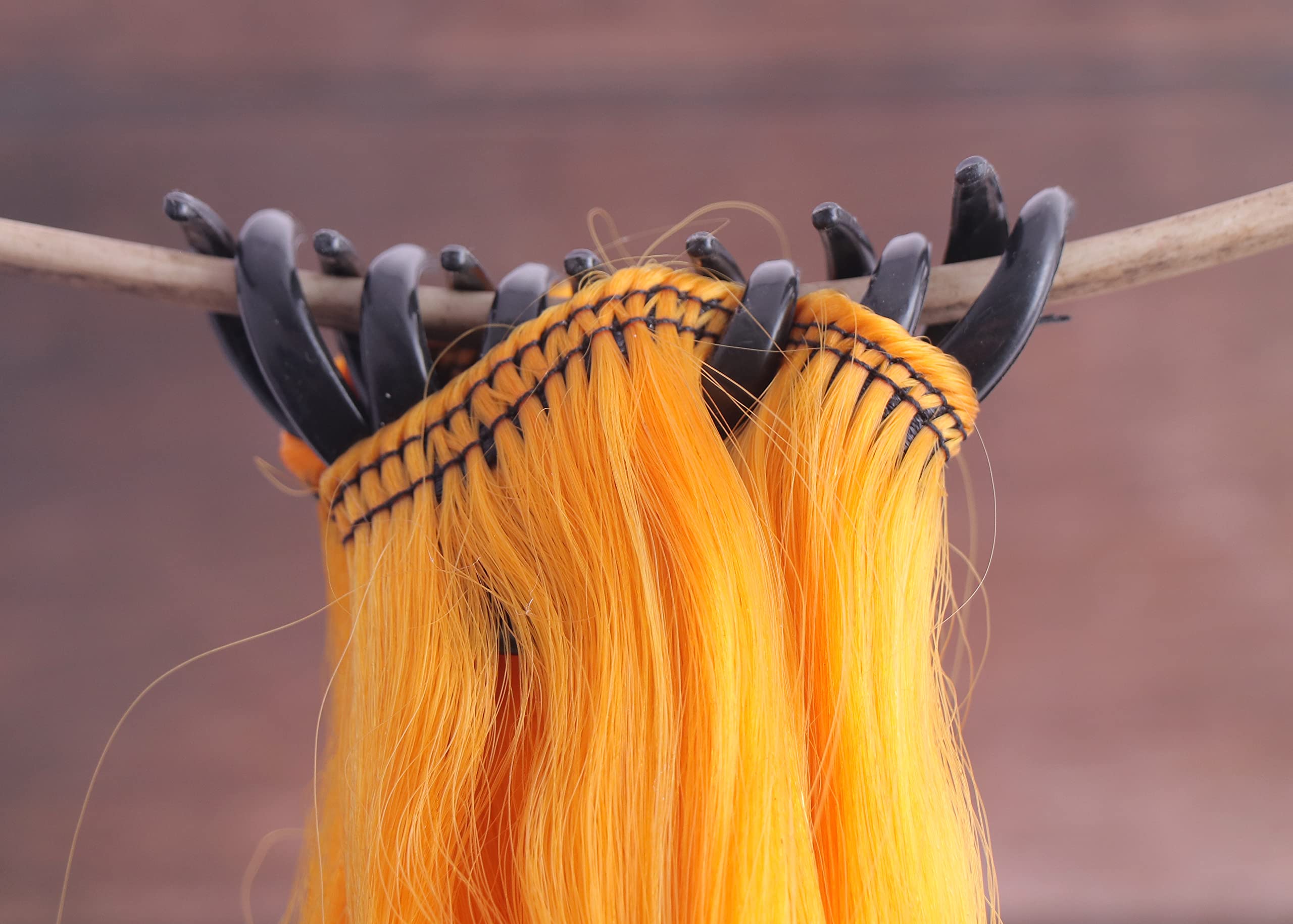 Shivarth Clutcher Curly/Wavy Synthetic Wig - 18 Inch Light Yellow Hair Extensions for Women & Girls | Perfect for Cosplay, Costume Parties & Daily Fashion Styling