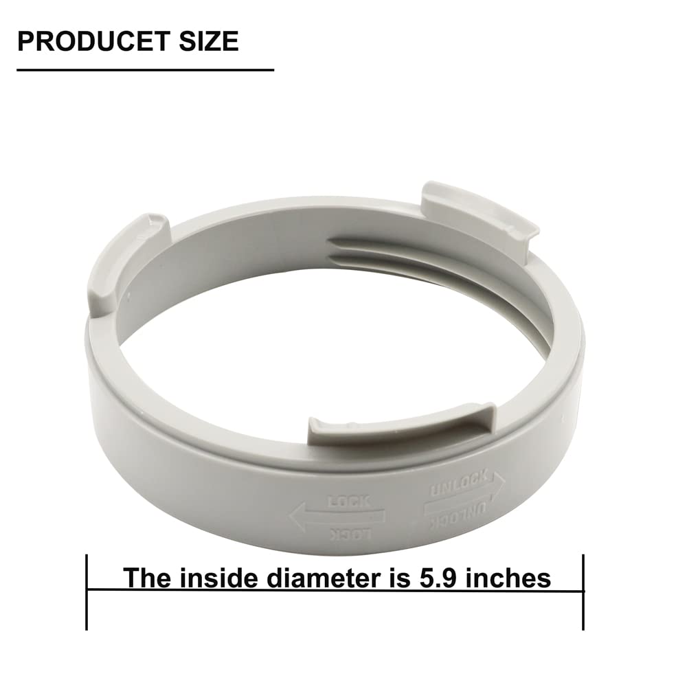 5.9 Inch Portable Air Conditioner Exhaust Hose Coupler Window Adapter - Universal A/C Connector for Round Air Conditioning Exhaust Ports - Perfect for Home, Office & RV Cooling Solutions