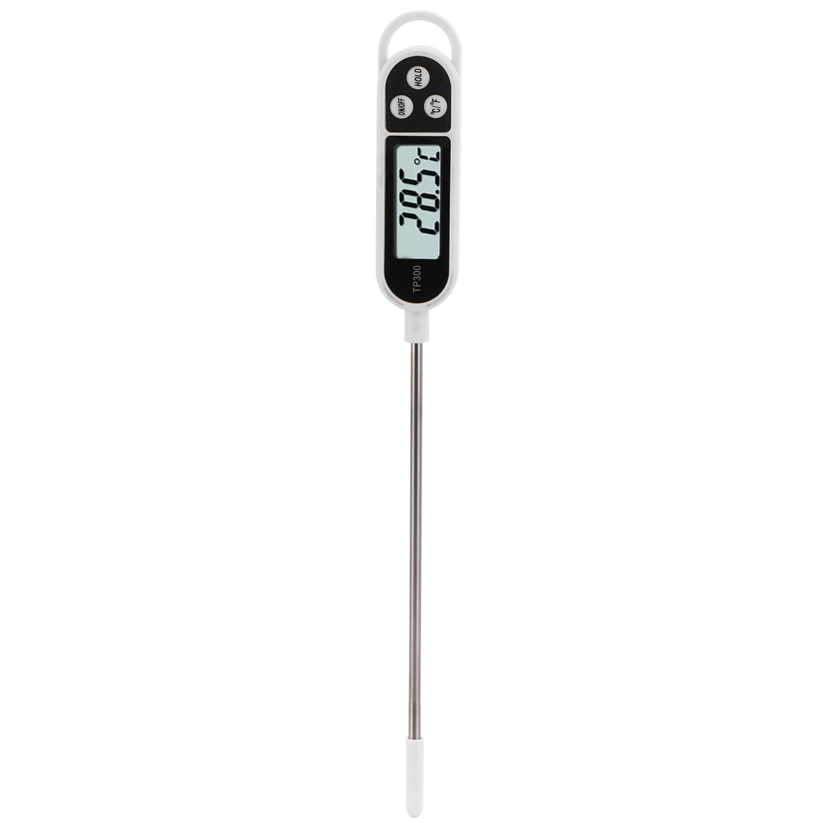 **Digital Food Thermometer - Instant Read Meat Thermometer with Waterproof Probe for Cooking, Grilling, Baking & Liquid Testing (Milk, Water, Coffee) - Perfect for Kitchen, BBQ & Home Use**
