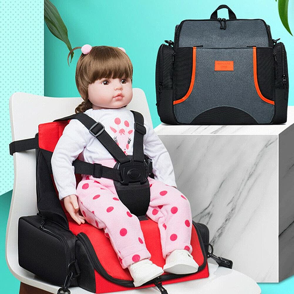 Magik 2-in-1 Waterproof Travel Backpack & Folding Chair - Convertible Diaper Bag for Moms (Gray Blue) - Perfect for Camping, Beach Trips & Baby Outings