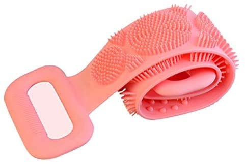 Exfoliating Silicone Body Scrubber for Men & Women - Long Handle Bath Brush Set with Soft Bristles for Deep Cleansing & Skin Renewal - Perfect for Shower, Spa & Daily Exfoliation Routine