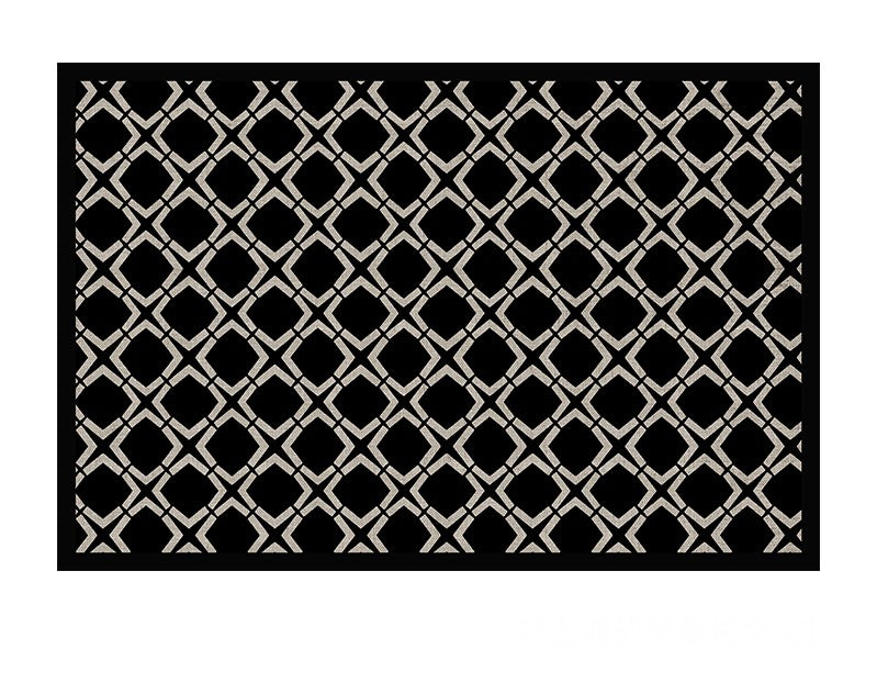 Abstract Contemporary Area Rugs - Modern Black & Neutral Rugs for Living Room, Bedroom, Dining Room & Office - Non-Slip Floor Carpets for Sofa, Desk & High Traffic Areas - Soft Home Decor for Cozy Spaces