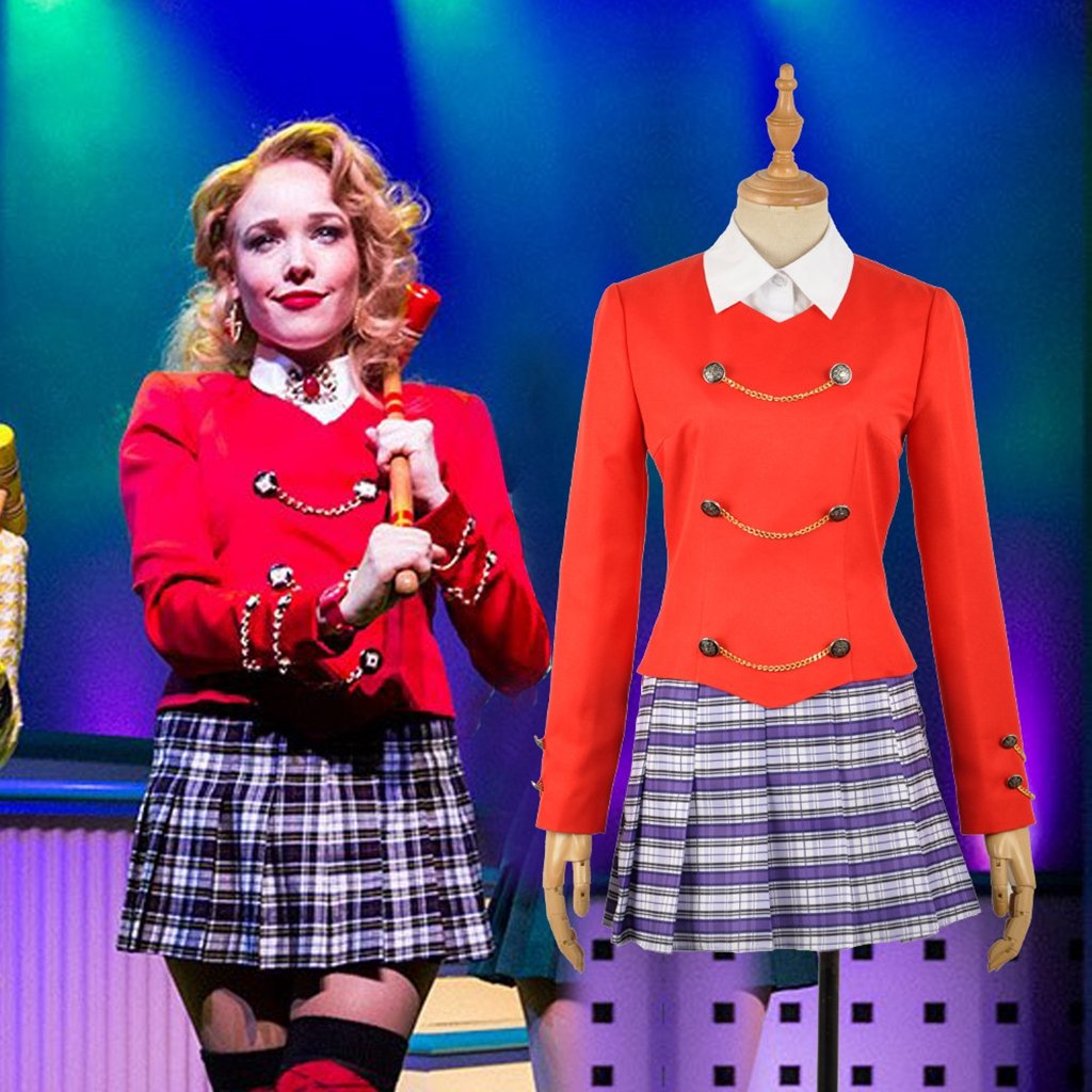Heathers The Musical Costume - Yejue Veronica Sawyer Stage School Dress for Cosplay, Halloween & Theater Performances