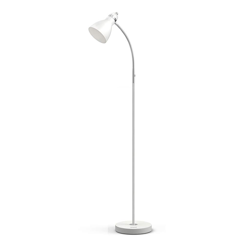 LEPOWER Adjustable Gooseneck Floor Lamp with Heavy Metal Base - Modern Standing Reading Light for Office, Bedroom & Living Room - Perfect Task Lighting for Study, Relaxation and Home Decor