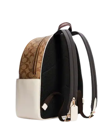 Coach Signature Canvas Court Backpack - Stylish & Durable Laptop Backpack for Women & Men, Perfect for Work, School & Travel