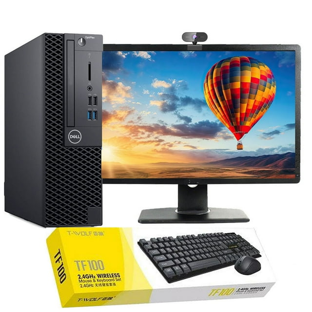 Dell OptiPlex Desktop Computer with Intel Core i5 Processor up to 3.60GHz, 8GB RAM, 1TB HDD, 22-inch LCD Monitor, Windows 10 Pro - Wireless Keyboard & Mouse, DVD Drive - Perfect for Home Office, Business & Gaming