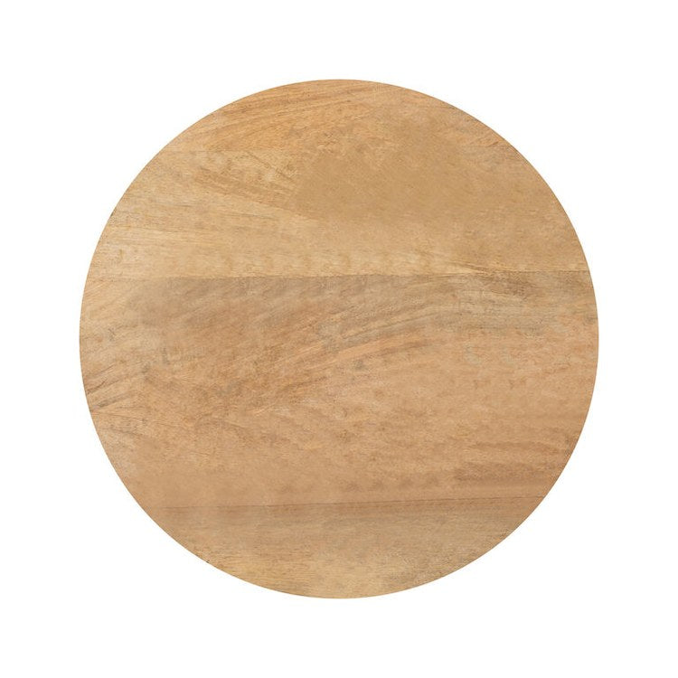 Boyd Accent Stool 15 x 18 Inch Whitewash Finish - Perfect for Living Room, Bedroom, or Entryway Decor