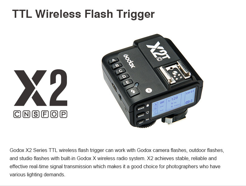 X2T Canon Wireless Transmitter for Camera - High-Speed 2.4GHz Remote Shutter Release for DSLR Photography | Perfect for Wildlife, Wedding & Studio Shooting