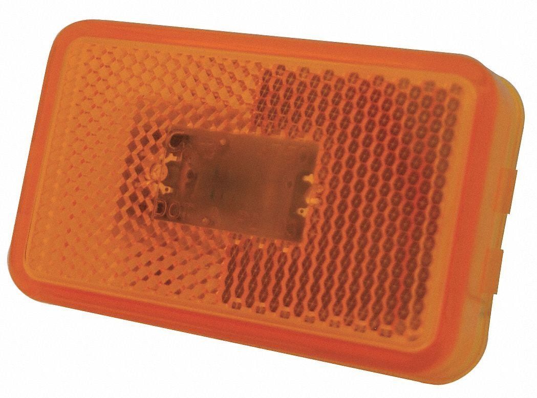 Grote 3-1/8 Inch LED Clearance/Marker Light - Yellow for Trucks, Trailers & Commercial Vehicles - Durable Side Marker & Safety Lighting