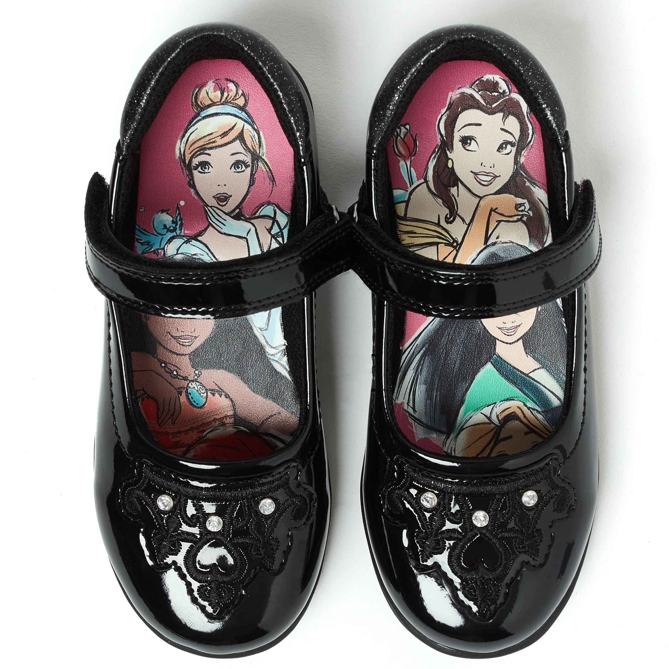 Disney Princess Girls School Shoes - Lightweight & Comfortable for Everyday Wear - Perfect for School, Play, and Special Occasions