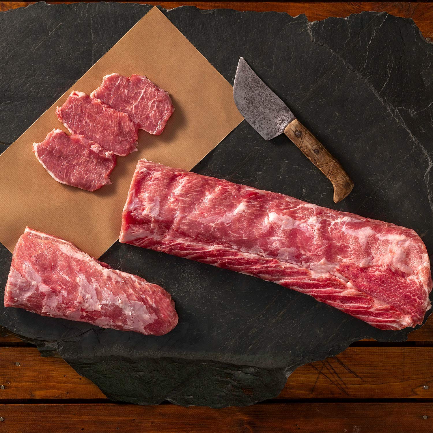 Premium Iberico Pork Meat - 6 lb (2.7 kg) Raw, All Natural, Gluten Free, Non-GMO | Fresh Overnight Delivery | Perfect for Charcuterie, Gourmet Cooking & Special Occasions