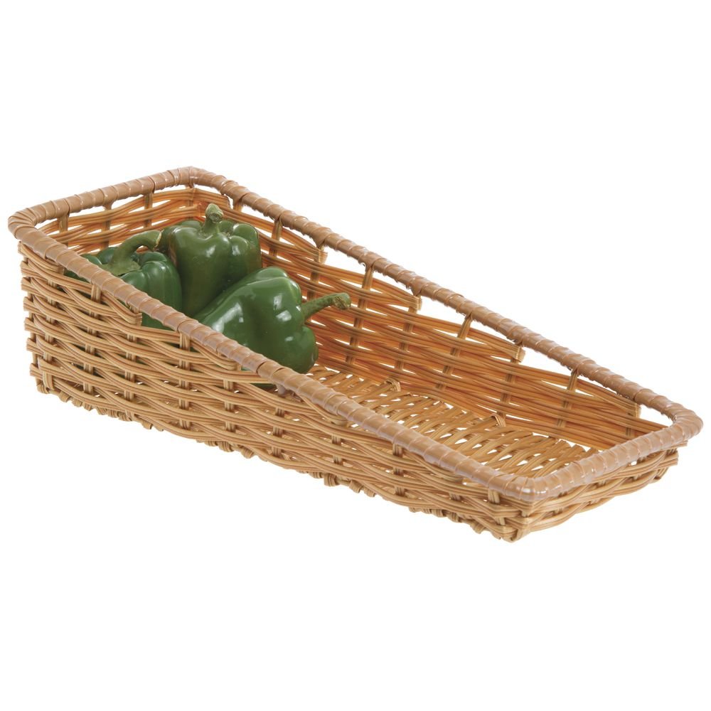 HUBERT Woven Storage Basket with Tapered Front - 7.5