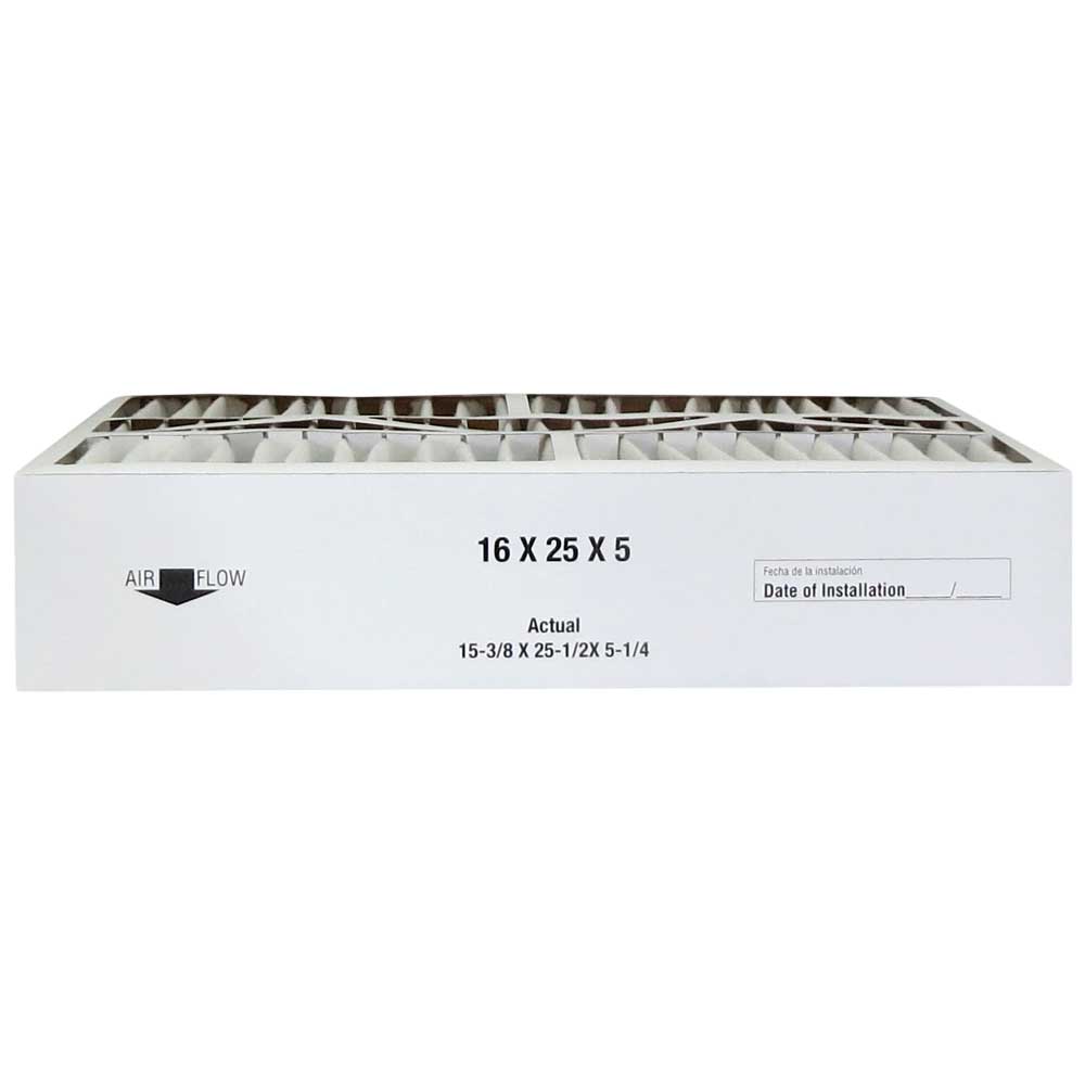 Atomic Compatible 16x25x5 MERV 8 Air Bear 255649-105 Replacement Whole House Air Filter (6-Pack) - Perfect for HVAC Systems, Furnaces & Home Air Purification