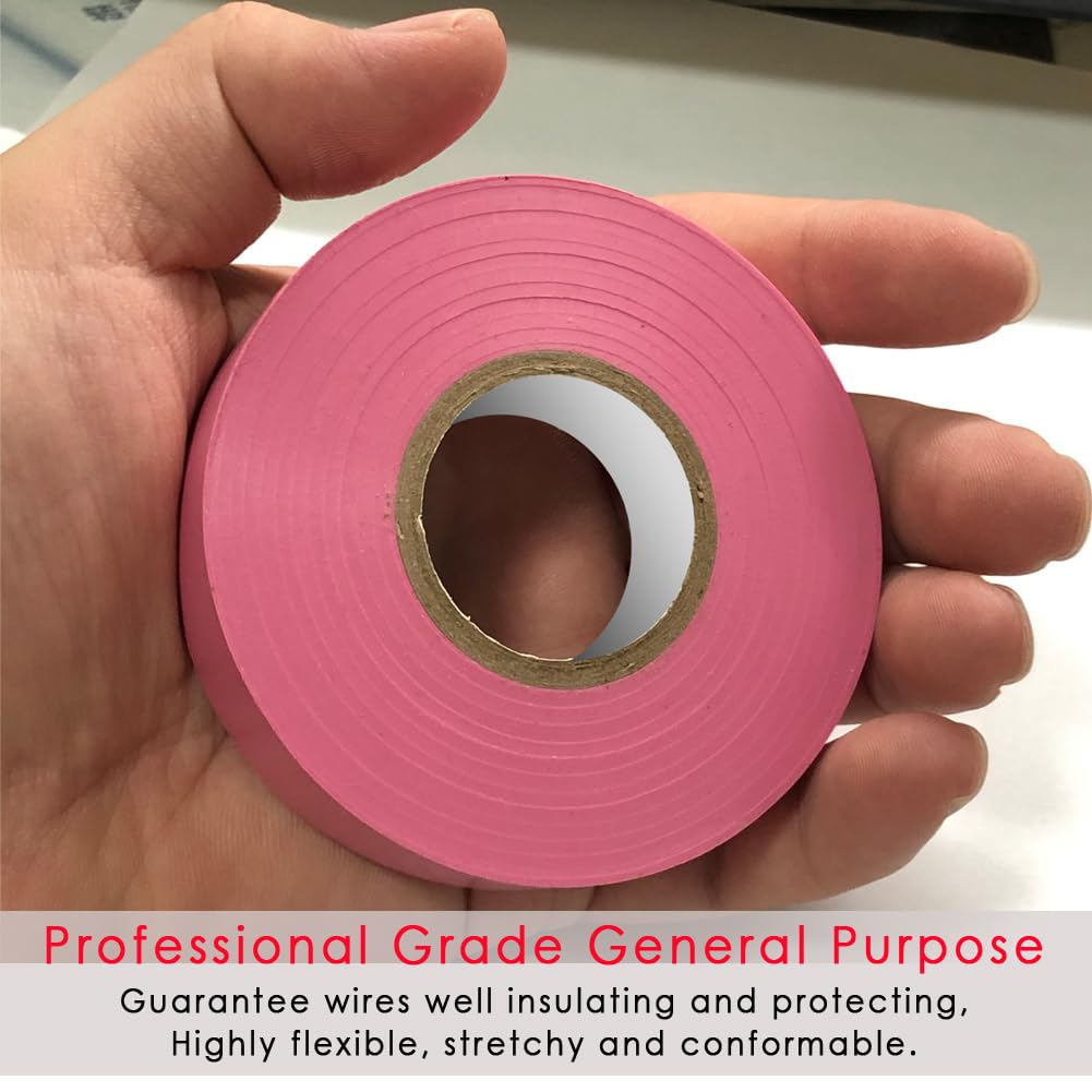 Pink Electrical Tape 66ft x 3/4