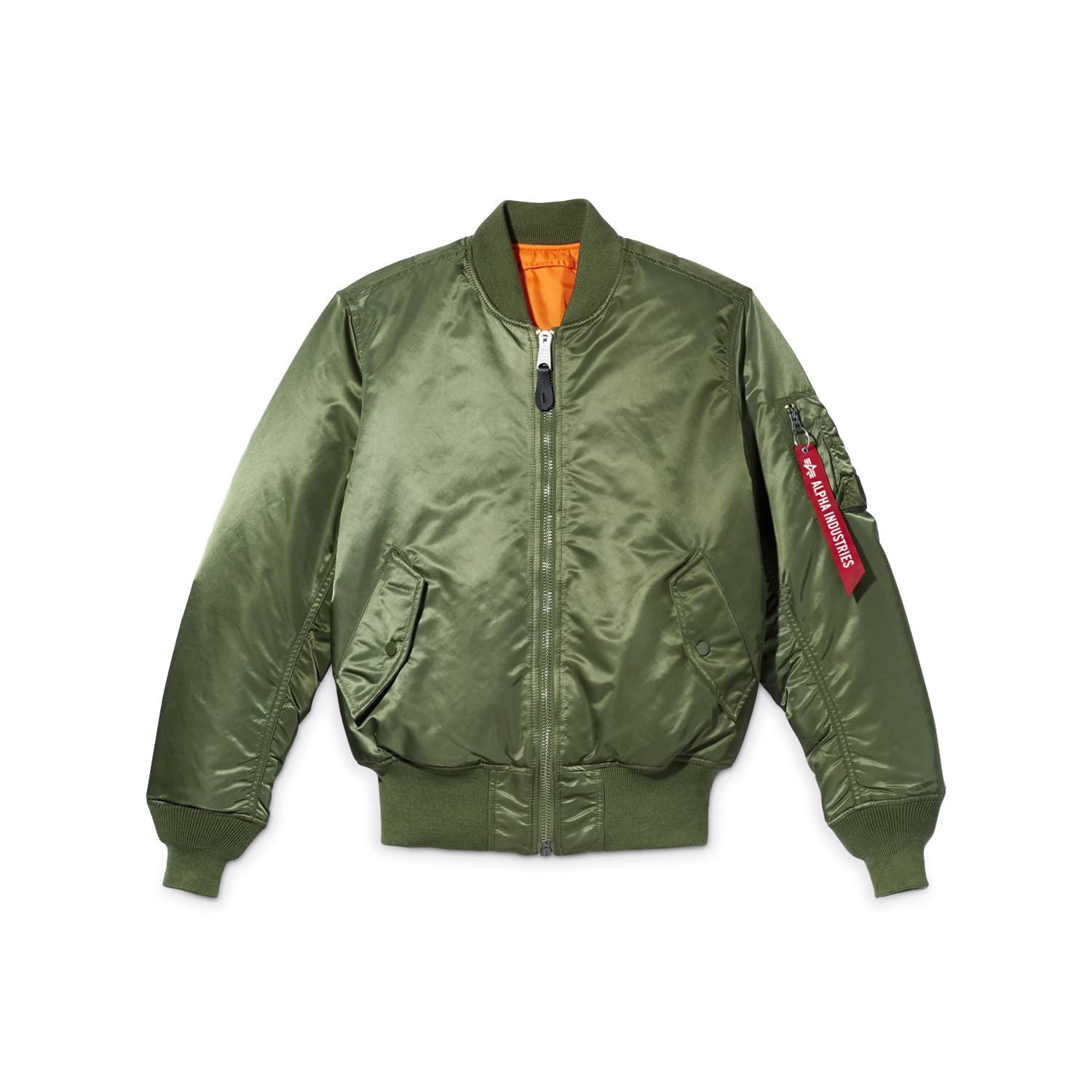 Alpha Industries MA-1 Bomber Flight Jacket - Men's Military Pilot Jacket for Aviation & Streetwear Fashion | Perfect for Cold Weather, Outdoor Adventures & Urban Style