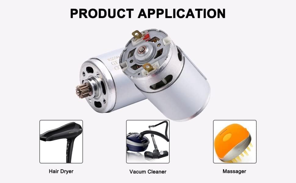 Bettomshin 1Pc High-Speed Electric Gear Motor - 9 Teeth DC 18V 20500RPM Replacement Part for Cordless Screwdrivers - Perfect for DIY Projects, Home Repairs & Professional Tool Maintenance