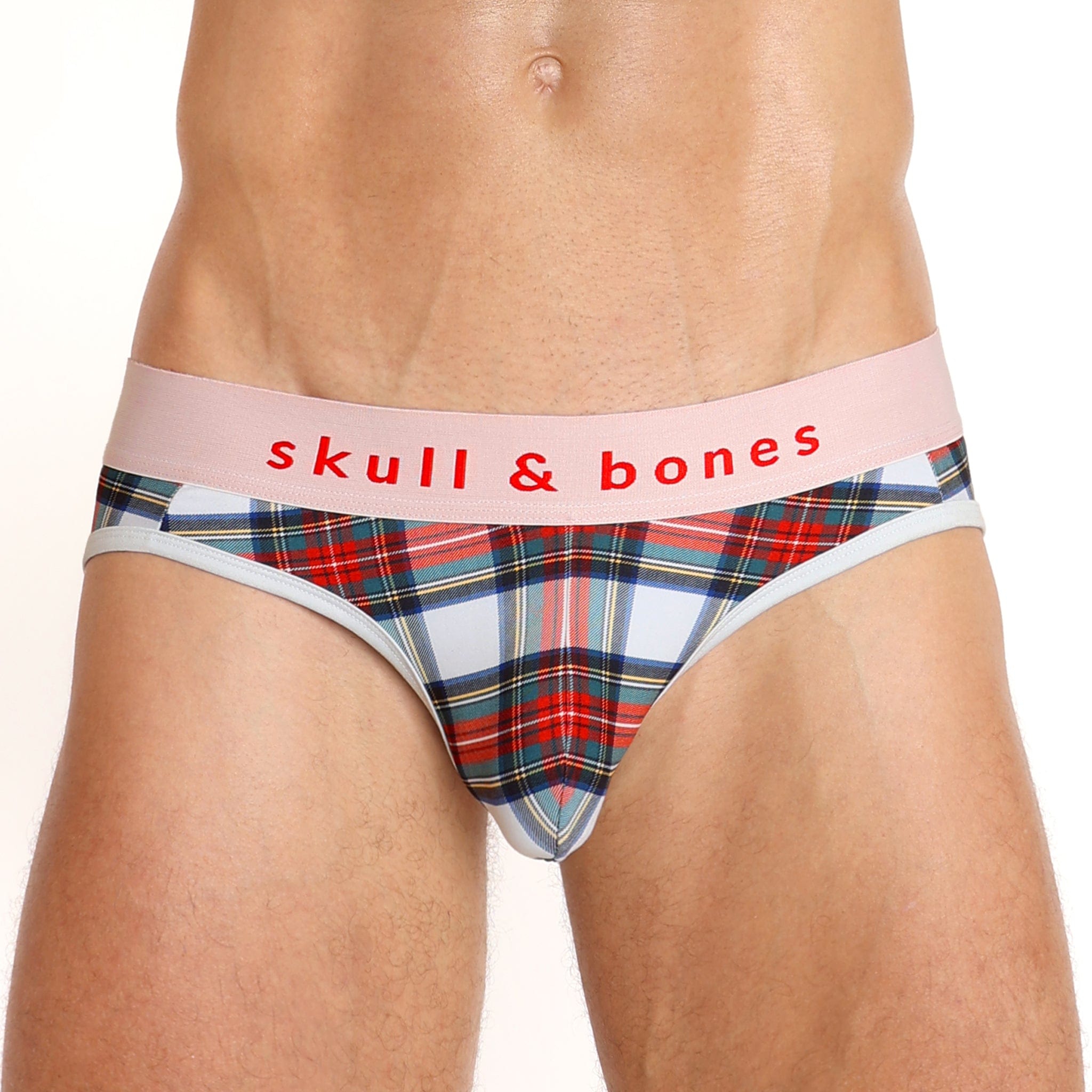 Tartan Plaid Y Jock White - Classic Scottish Style Men's Underwear for Comfort & Support - Perfect for Sports, Workout & Everyday Wear