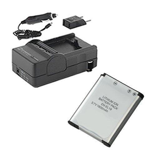 Synergy Digital Accessory Kit for Nikon Coolpix S3700 - Battery & Charger for Travel Photography