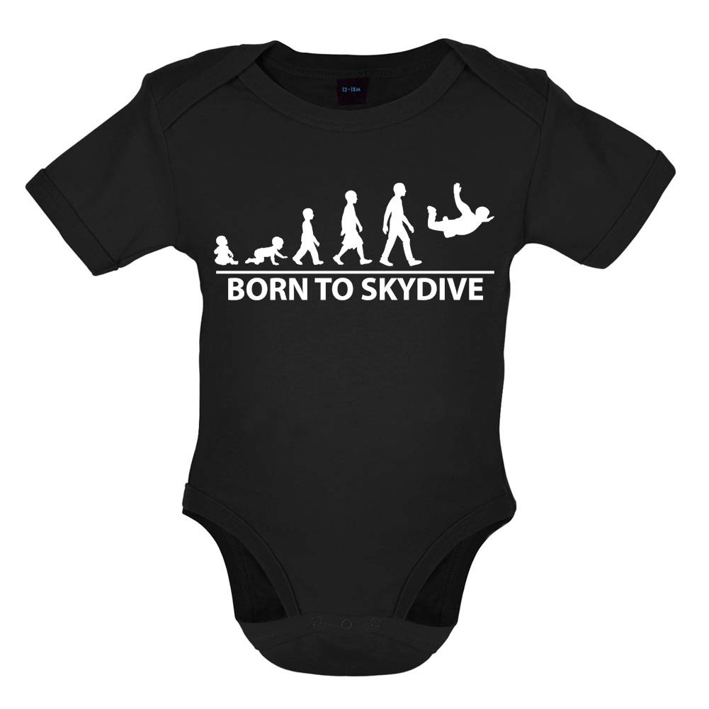 Born to Skydive - Organic Cotton Baby Bodysuit for Newborns & Infants | Soft & Comfortable Onesie for Everyday Wear, Playtime & Outdoor Adventures